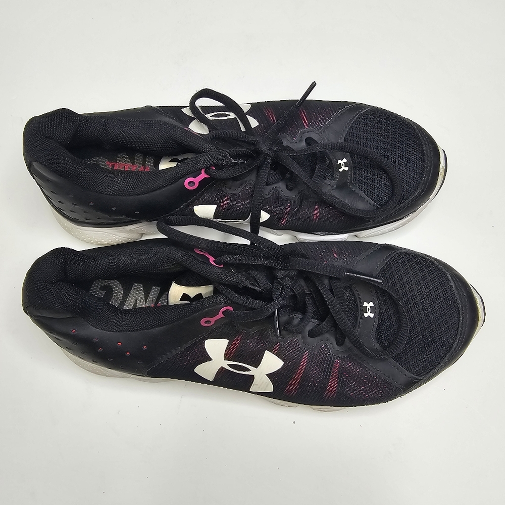 Womens Under Armour Micro G Assert 6 Size 7.5 Black Running Shoes 1266252-001 - Picture 3 of 9